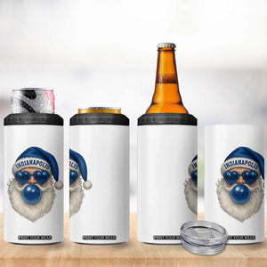 Funny Blue Bubble Santa Indianapolis 4 in 1 Can Cooler Tumbler Retro Nostalgic Christmas Holiday Gift TS02 Print Your Wear
