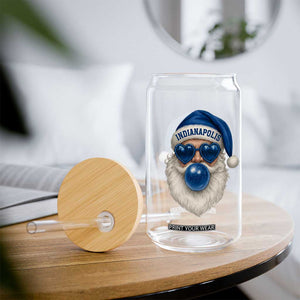 Funny Blue Bubble Santa Indianapolis Glass Can Retro Nostalgic Christmas Holiday Gift TS02 Print Your Wear