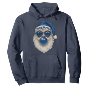 Funny Blue Bubble Santa Indianapolis Hoodie Retro Nostalgic Christmas Holiday Gift TS02 Navy Print Your Wear