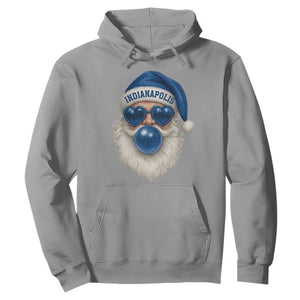 Funny Blue Bubble Santa Indianapolis Hoodie Retro Nostalgic Christmas Holiday Gift TS02 Sport Gray Print Your Wear