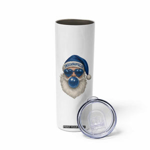 Funny Blue Bubble Santa Indianapolis Skinny Tumbler Retro Nostalgic Christmas Holiday Gift TS02 Print Your Wear