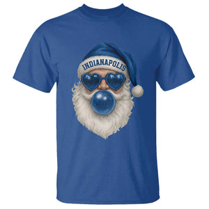 Funny Blue Bubble Santa Indianapolis T Shirt Retro Nostalgic Christmas Holiday Gift TS02 Royal Blue Print Your Wear