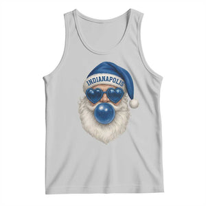 Funny Blue Bubble Santa Indianapolis Tank Top Retro Nostalgic Christmas Holiday Gift TS02 Ash Print Your Wear