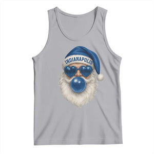 Funny Blue Bubble Santa Indianapolis Tank Top Retro Nostalgic Christmas Holiday Gift TS02 Athletic Heather Print Your Wear