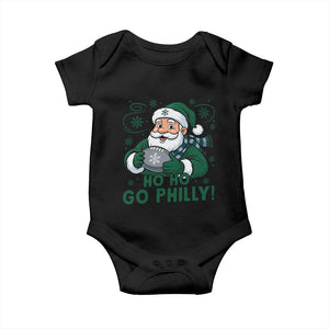 Funny Green Santa Ho Ho Go Philly Baby Onesie Retro Nostalgic Philadelphia Pride Christmas Gift TS02 Black Print Your Wear