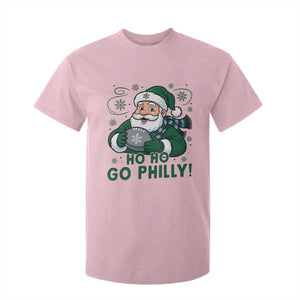 Funny Green Santa Ho Ho Go Philly T Shirt For Kid Retro Nostalgic Philadelphia Pride Christmas Gift TS02 Light Pink Print Your Wear