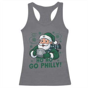 Funny Green Santa Ho Ho Go Philly Racerback Tank Top Retro Nostalgic Philadelphia Pride Christmas Gift TS02 Charcoal Print Your Wear