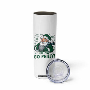 Funny Green Santa Ho Ho Go Philly Skinny Tumbler Retro Nostalgic Philadelphia Pride Christmas Gift TS02 Print Your Wear