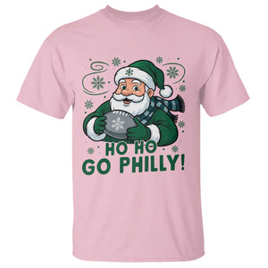 Funny Green Santa Ho Ho Go Philly T Shirt Retro Nostalgic Philadelphia Pride Christmas Gift TS02 Light Pink Print Your Wear