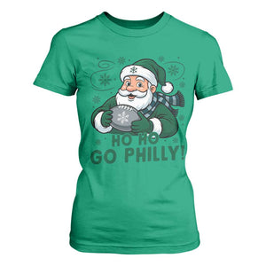 Funny Green Santa Ho Ho Go Philly T Shirt For Women Retro Nostalgic Philadelphia Pride Christmas Gift TS02 Irish Green Print Your Wear