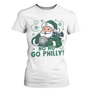 Funny Green Santa Ho Ho Go Philly T Shirt For Women Retro Nostalgic Philadelphia Pride Christmas Gift TS02 White Print Your Wear