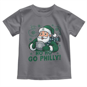 Funny Green Santa Ho Ho Go Philly Toddler T Shirt Retro Nostalgic Philadelphia Pride Christmas Gift TS02 Charcoal Print Your Wear