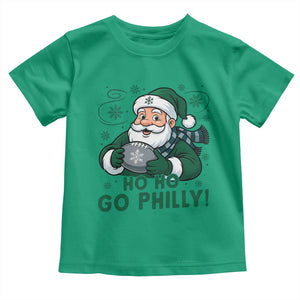 Funny Green Santa Ho Ho Go Philly Toddler T Shirt Retro Nostalgic Philadelphia Pride Christmas Gift TS02 Irish Green Print Your Wear
