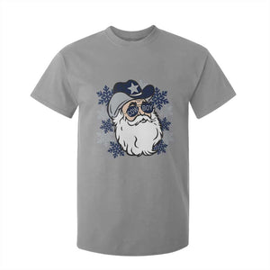 Western Cowboy Santa Christmas T Shirt For Kid Cool Retro Nostalgic Xmas Gift TS02 Sport Gray Print Your Wear