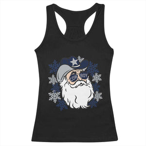Western Cowboy Santa Christmas Racerback Tank Top Cool Retro Nostalgic Xmas Gift TS02 Black Print Your Wear