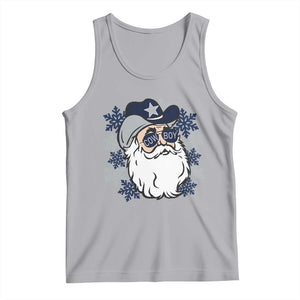 Western Cowboy Santa Christmas Tank Top Cool Retro Nostalgic Xmas Gift TS02 Athletic Heather Print Your Wear