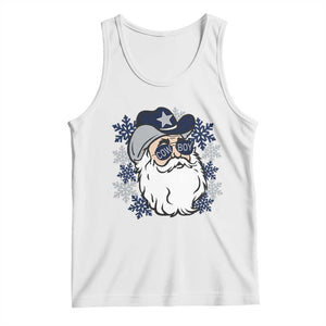 Western Cowboy Santa Christmas Tank Top Cool Retro Nostalgic Xmas Gift TS02 White Print Your Wear