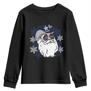 Western Cowboy Santa Christmas Youth Sweatshirt Cool Retro Nostalgic Xmas Gift TS02 Black Print Your Wear
