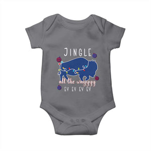 Buffalo Christmas Jingle All the Way Ey Baby Onesie Xmas Lights Funny Holiday Gift TS02 Charcoal Print Your Wear