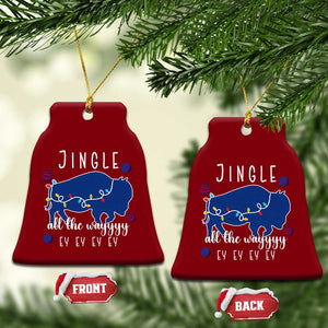 Buffalo Christmas Jingle All the Way Ey Ceramic Ornament Xmas Lights Funny Holiday Gift TS02 Print Your Wear