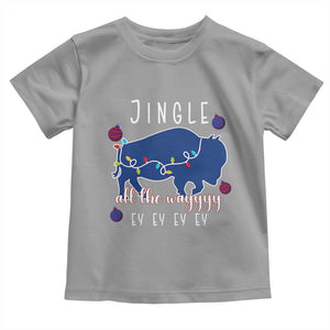Buffalo Christmas Jingle All the Way Ey Toddler T Shirt Xmas Lights Funny Holiday Gift TS02 Sport Gray Print Your Wear