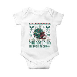 Philadelphia Believe in the Magic Baby Onesie Retro Philly PFE Sport Fans Christmas Gift TS02 White Print Your Wear