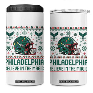 Philadelphia Believe in the Magic 4 in 1 Can Cooler Tumbler Retro Philly PFE Sport Fans Christmas Gift TS02 One Size: 16 oz White Print Your Wear