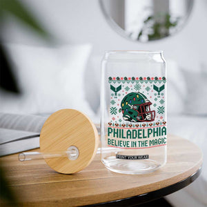 Philadelphia Believe in the Magic Glass Can Retro Philly PFE Sport Fans Christmas Gift TS02 Print Your Wear