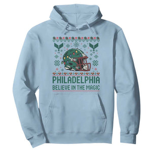 Philadelphia Believe in the Magic Hoodie Retro Philly PFE Sport Fans Christmas Gift TS02 Light Blue Print Your Wear