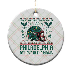 Philadelphia Believe in the Magic Ceramic Ornament Retro Philly PFE Sport Fans Christmas Gift TS02 1pc Christmas Plaid Print Your Wear
