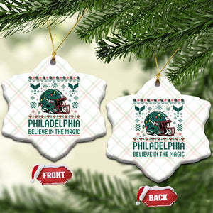 Philadelphia Believe in the Magic Ceramic Ornament Retro Philly PFE Sport Fans Christmas Gift TS02 Print Your Wear