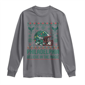 Philadelphia Believe in the Magic Long Sleeve Shirt Retro Philly PFE Sport Fans Christmas Gift TS02 Charcoal Print Your Wear