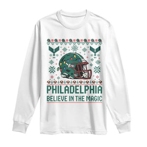 Philadelphia Believe in the Magic Long Sleeve Shirt Retro Philly PFE Sport Fans Christmas Gift TS02 White Print Your Wear