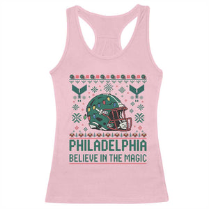 Philadelphia Believe in the Magic Racerback Tank Top Retro Philly PFE Sport Fans Christmas Gift TS02 Light Pink Print Your Wear