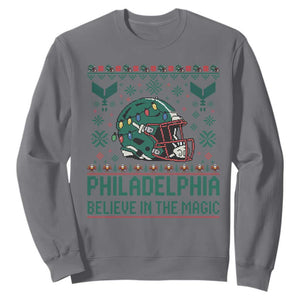 Philadelphia Believe in the Magic Sweatshirt Retro Philly PFE Sport Fans Christmas Gift TS02 Charcoal Print Your Wear