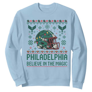 Philadelphia Believe in the Magic Sweatshirt Retro Philly PFE Sport Fans Christmas Gift TS02 Light Blue Print Your Wear