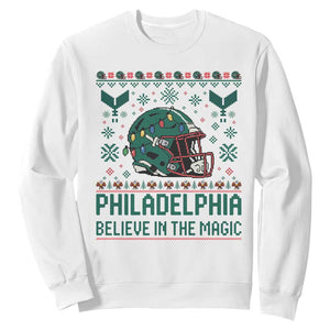 Philadelphia Believe in the Magic Sweatshirt Retro Philly PFE Sport Fans Christmas Gift TS02 White Print Your Wear
