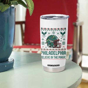 Philadelphia Believe in the Magic Tumbler Cup Retro Philly PFE Sport Fans Christmas Gift TS02 Print Your Wear