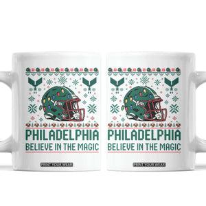 Philadelphia Believe in the Magic Coffee Mug Retro Philly PFE Sport Fans Christmas Gift TS02 White Print Your Wear