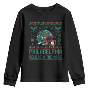 Philadelphia Believe in the Magic Youth Sweatshirt Retro Philly PFE Sport Fans Christmas Gift TS02 Black Print Your Wear