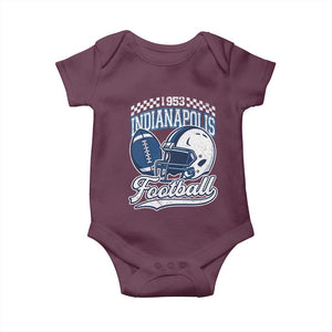 Vintage Indy Sport Fans IFC Retro 1953 Throwback Baby Onesie TS02 Maroon Print Your Wear
