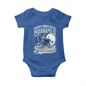 Vintage Indy Sport Fans IFC Retro 1953 Throwback Baby Onesie TS02 Royal Blue Print Your Wear