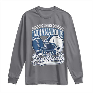 Vintage Indy Sport Fans IFC Retro 1953 Throwback Long Sleeve Shirt TS02 Charcoal Print Your Wear