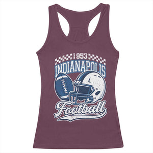 Vintage Indy Sport Fans IFC Retro 1953 Throwback Racerback Tank Top TS02 Maroon Print Your Wear