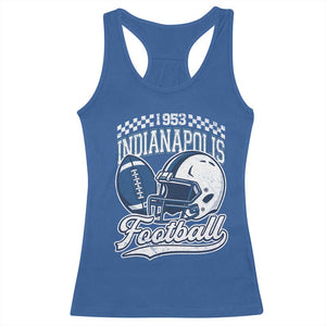 Vintage Indy Sport Fans IFC Retro 1953 Throwback Racerback Tank Top TS02 Royal Blue Print Your Wear