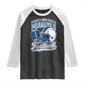 Vintage Indy Sport Fans IFC Retro 1953 Throwback Raglan Shirt TS02 Black White Print Your Wear