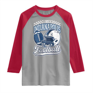 Vintage Indy Sport Fans IFC Retro 1953 Throwback Raglan Shirt TS02 Sport Gray Red Print Your Wear