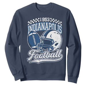 Vintage Indy Sport Fans IFC Retro 1953 Throwback Sweatshirt TS02 Navy Print Your Wear