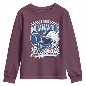Vintage Indy Sport Fans IFC Retro 1953 Throwback Youth Sweatshirt TS02 Maroon Print Your Wear