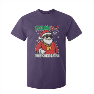 Feeling 67 This Christmas T Shirt For Kid Funny Cool Santa Six Seven Meme Holiday TS02 Purple Print Your Wear